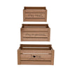 Addie Joy Stay Neat Decorative Wood Crate Set of 3